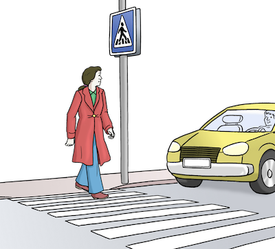 Illustration Zebrastreifen Illustration Zebrastreifen